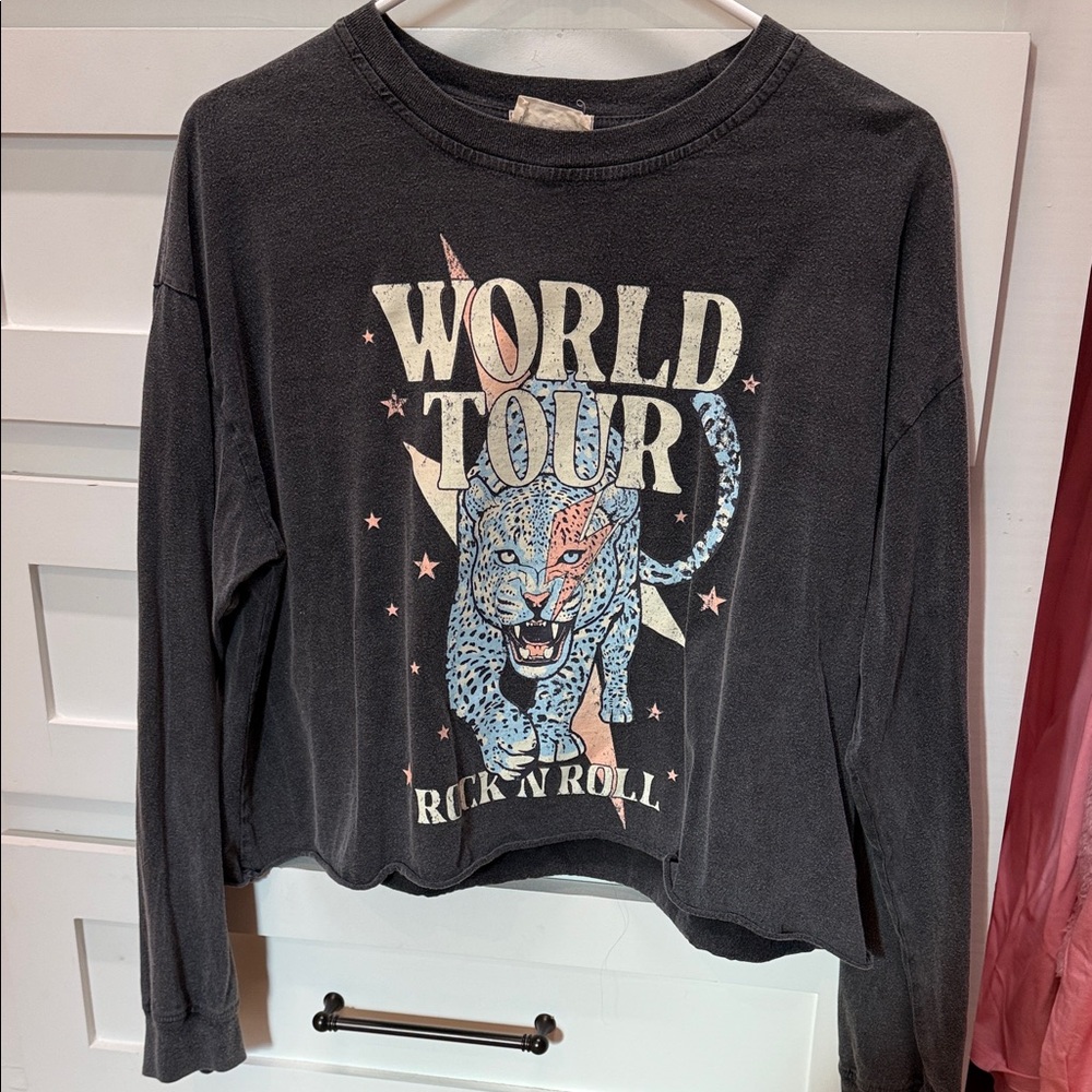 World Tour Rock N Roll Graphic Sweatshirt